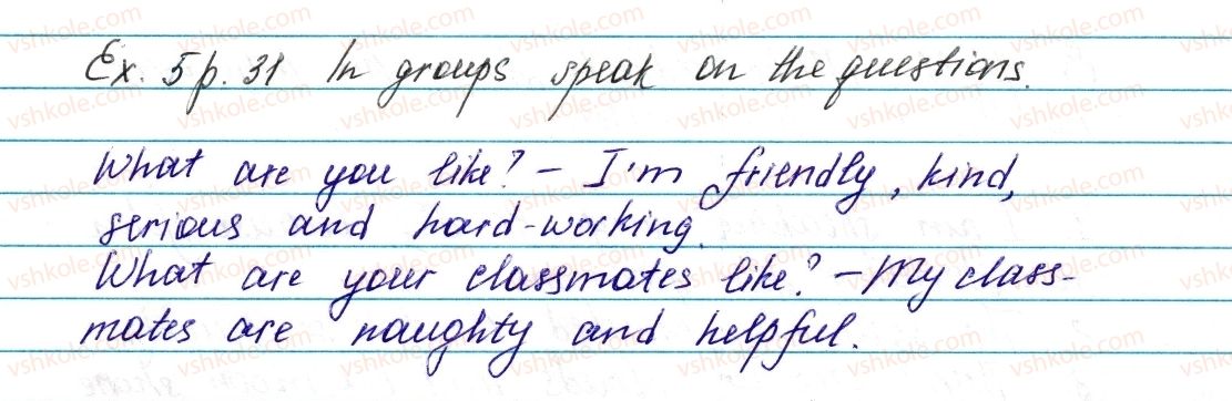 фото задание ex5p31 - lesson 2. an ordinary family - unit 1. family and friends