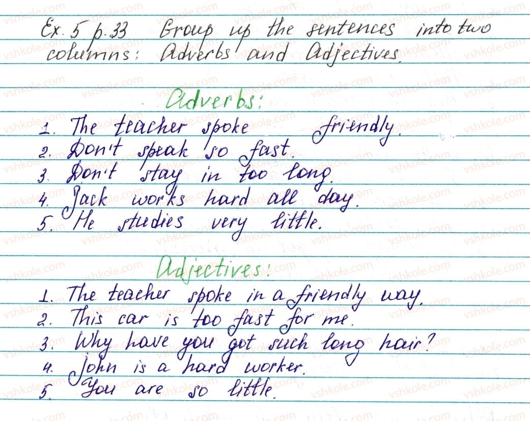 фото задание ex5p33 - lesson 2. an ordinary family - unit 1. family and friends