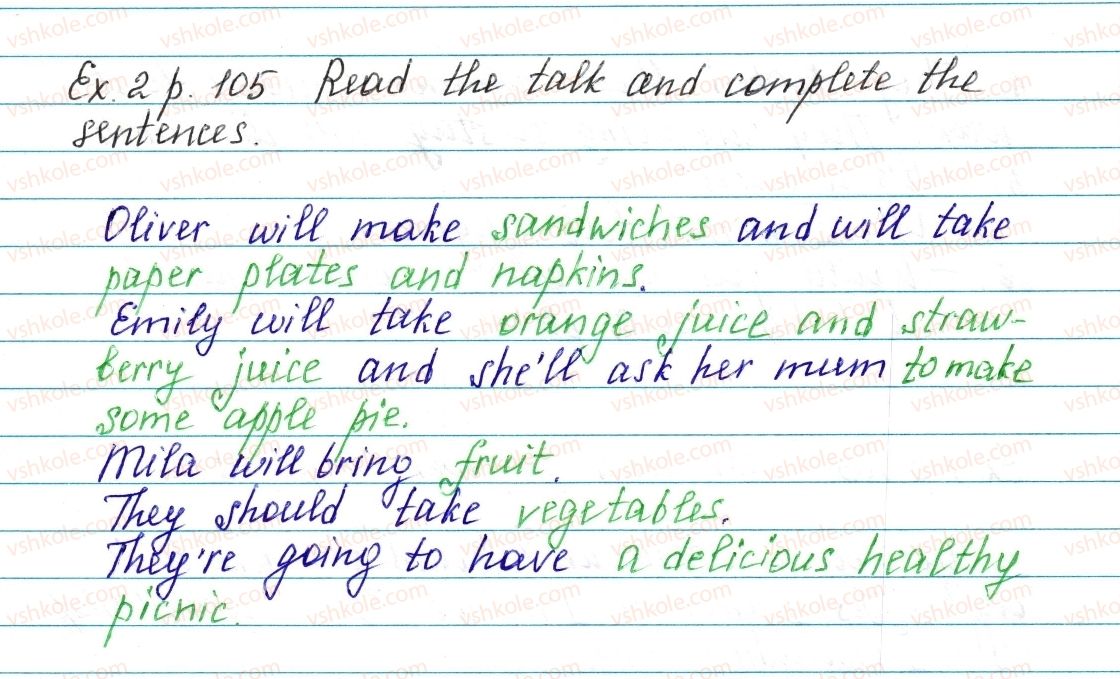 фото задание ex2p105 - lesson 1. yummy! - unit 3. cafes and shops