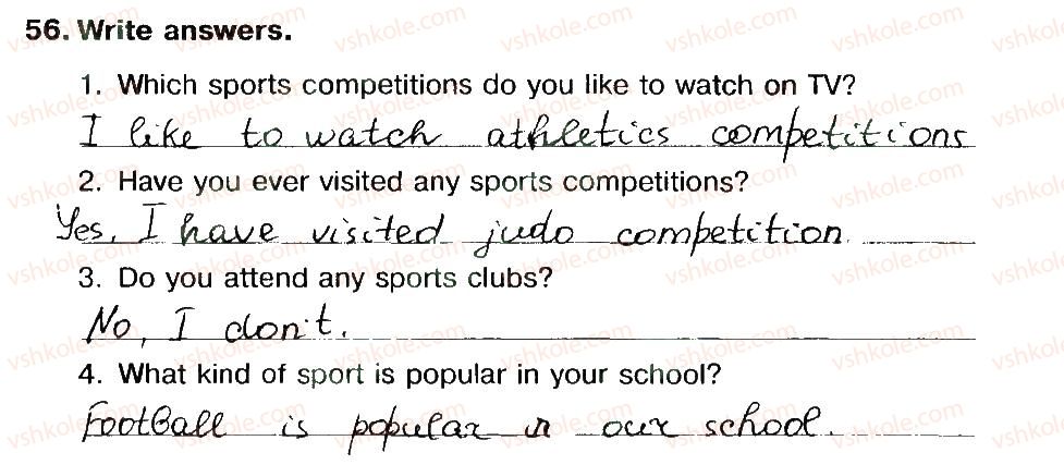 фото задание 56 - unit 4. sports and games