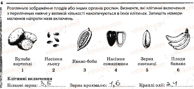 фото задание 6 - будова клітини - тема 1. клітина