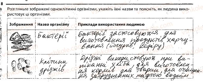 фото задание 8 - одноклітинні водорості і гриби - тема 2. одноклітинні організми