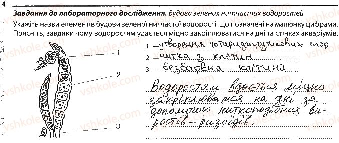 фото задание 4 - водорості - тема 4. різноманітність рослин