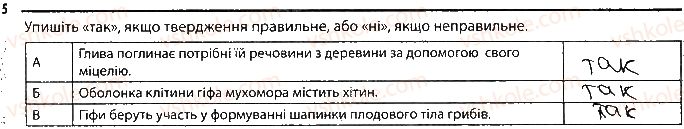 фото задание 5 - варіант 2 - підсумкове узагальнення знань - тема 5. гриби