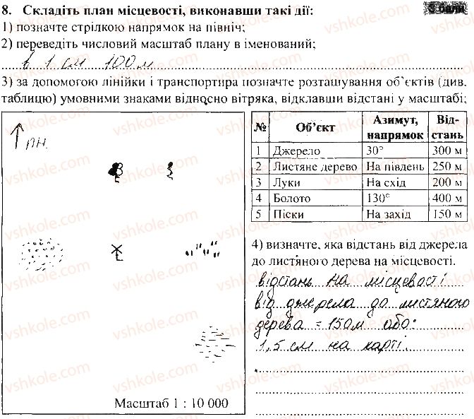 фото задание 8 - варіант 2 - тематичний контроль досягнень № 2 - вкладиш. зошит для тематичного контролю