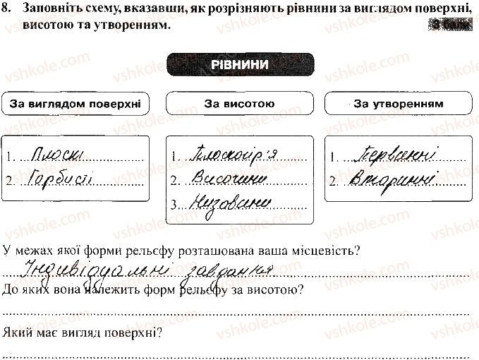 фото задание 8 - варіант 1 - тематичний контроль досягнень № 3 - вкладиш. зошит для тематичного контролю