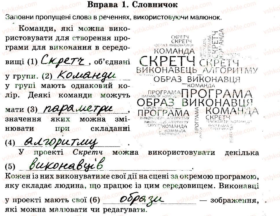фото задание 1 - 5. виконавці і події в середовищі скретч - розділ 1. алгоритми та їх виконавці