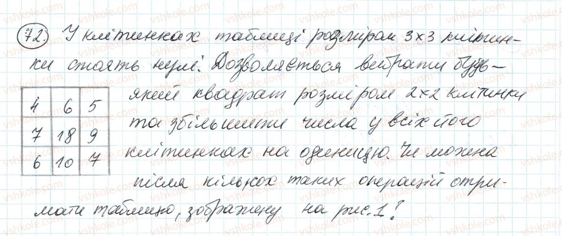 фото задание 72 - 2. ознаки подільності на 10, на 5 і на 1 - § 1. подільність натуральних чисел