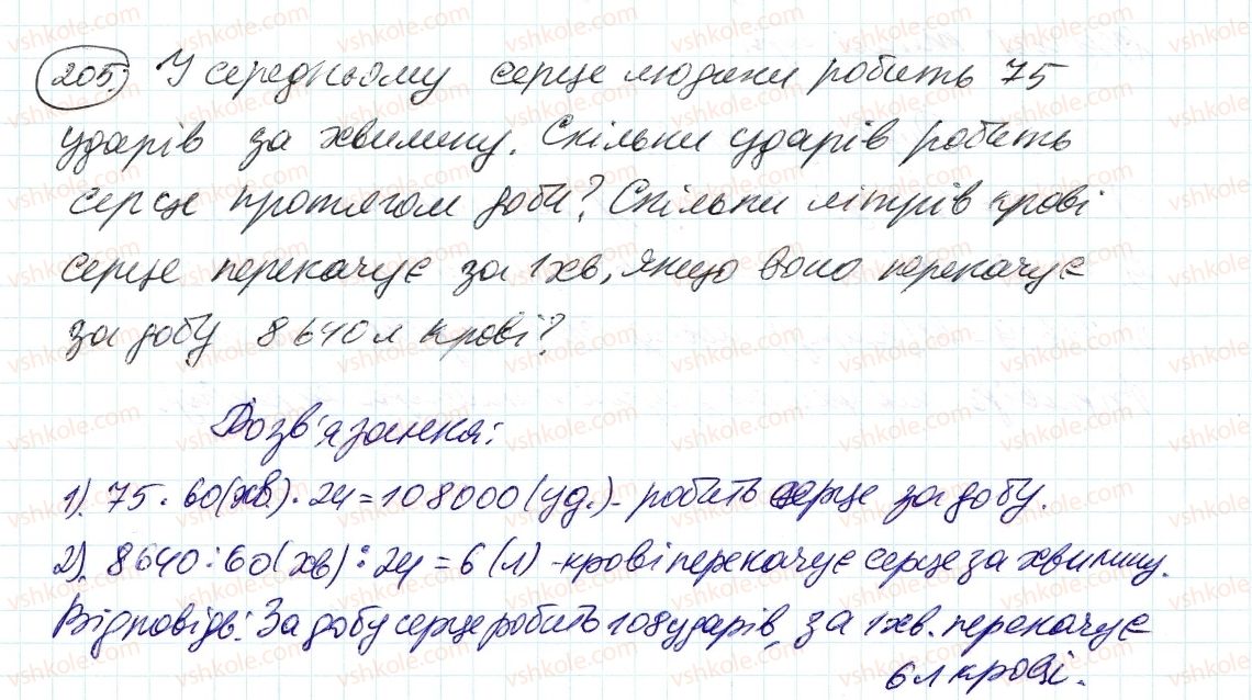фото задание 205 - 7. основна властивість дробу - § 2. звичайні дроби