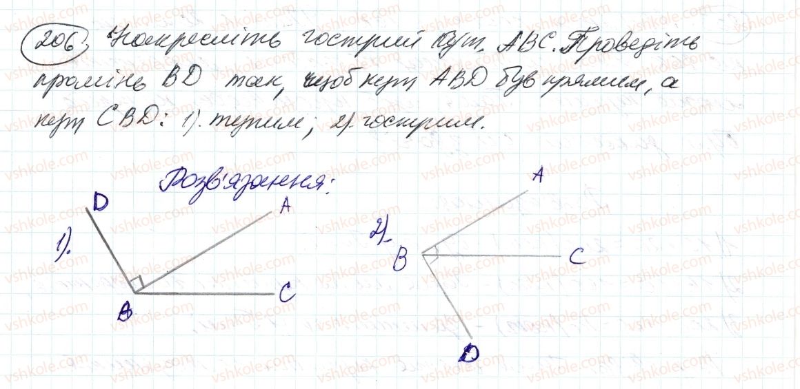 фото задание 206 - 7. основна властивість дробу - § 2. звичайні дроби