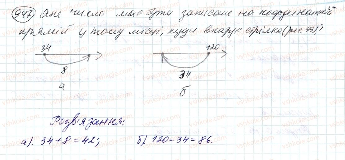 фото задание 947 - 33. порівняння чисел - § 4. раціональні числа і дії з ними