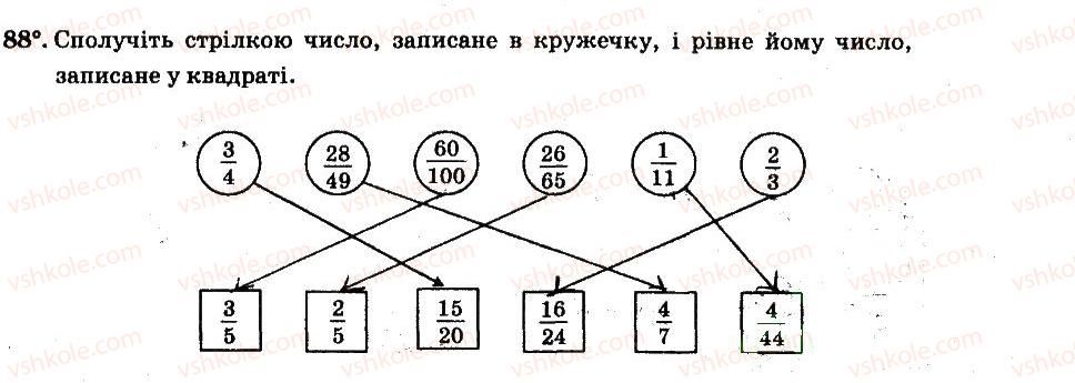 фото задание 88 - § 2. звичайні дроби - частина 1