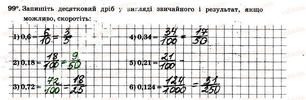 фото задание 99 - § 2. звичайні дроби - частина 1
