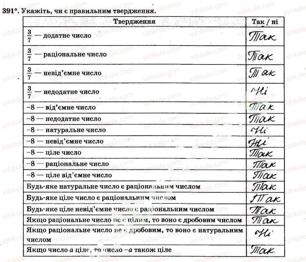 фото задание 391 - § 4. раціональні числа і дії з ними - частина 2