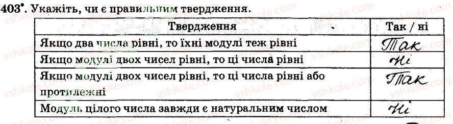 фото задание 403 - § 4. раціональні числа і дії з ними - частина 2
