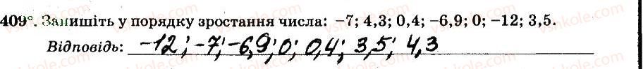 фото задание 409 - § 4. раціональні числа і дії з ними - частина 2