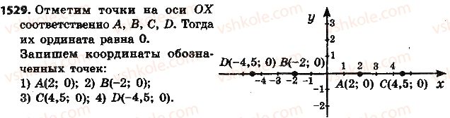 фото задание 1529 - § 34. координатная плоскость - глава 5. выражения и уравнения