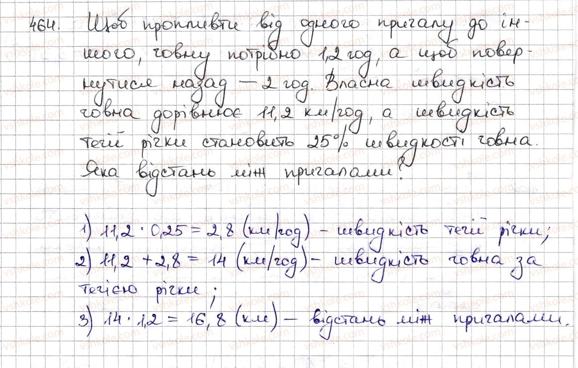 фото задание 464 - § 10. ділення дробів. знаходження числа за його дробом - розділ 2. звичайні дроби та дії з ними
