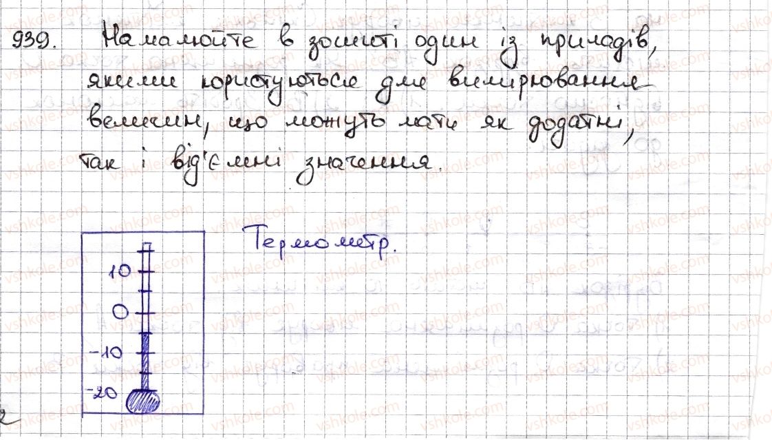 фото задание 939 - § 21. додатні та від'ємні числа. число нуль - розділ 4. раціональні числа та дії з ними