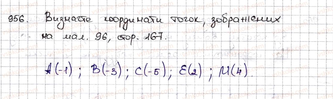 фото задание 956 - § 22. координатна пряма - розділ 4. раціональні числа та дії з ними