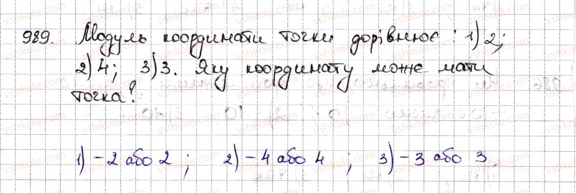 фото задание 989 - § 23. модуль числа - розділ 4. раціональні числа та дії з ними