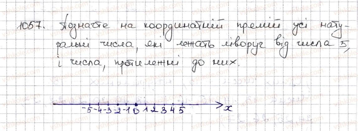 фото задание 1057 - § 24. цілі числа. раціональні числа - розділ 4. раціональні числа та дії з ними
