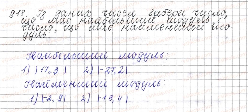 фото задание 918 - § 36. модуль числа - розділ 4. раціональні числа і дії над ними
