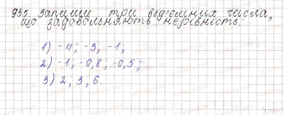 фото задание 935 - § 36. модуль числа - розділ 4. раціональні числа і дії над ними