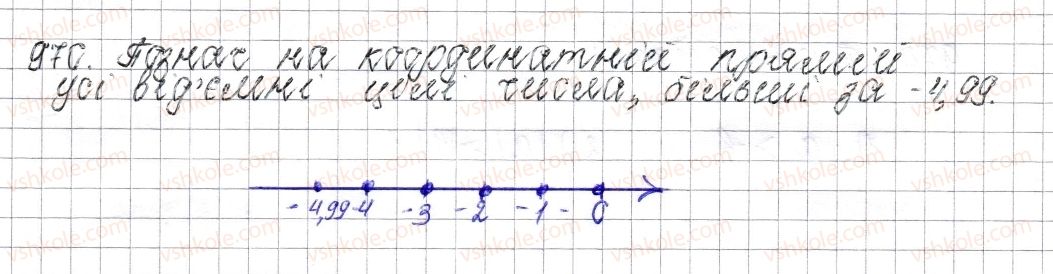 фото задание 970 - § 37. порівняння раціональних чисел - розділ 4. раціональні числа і дії над ними