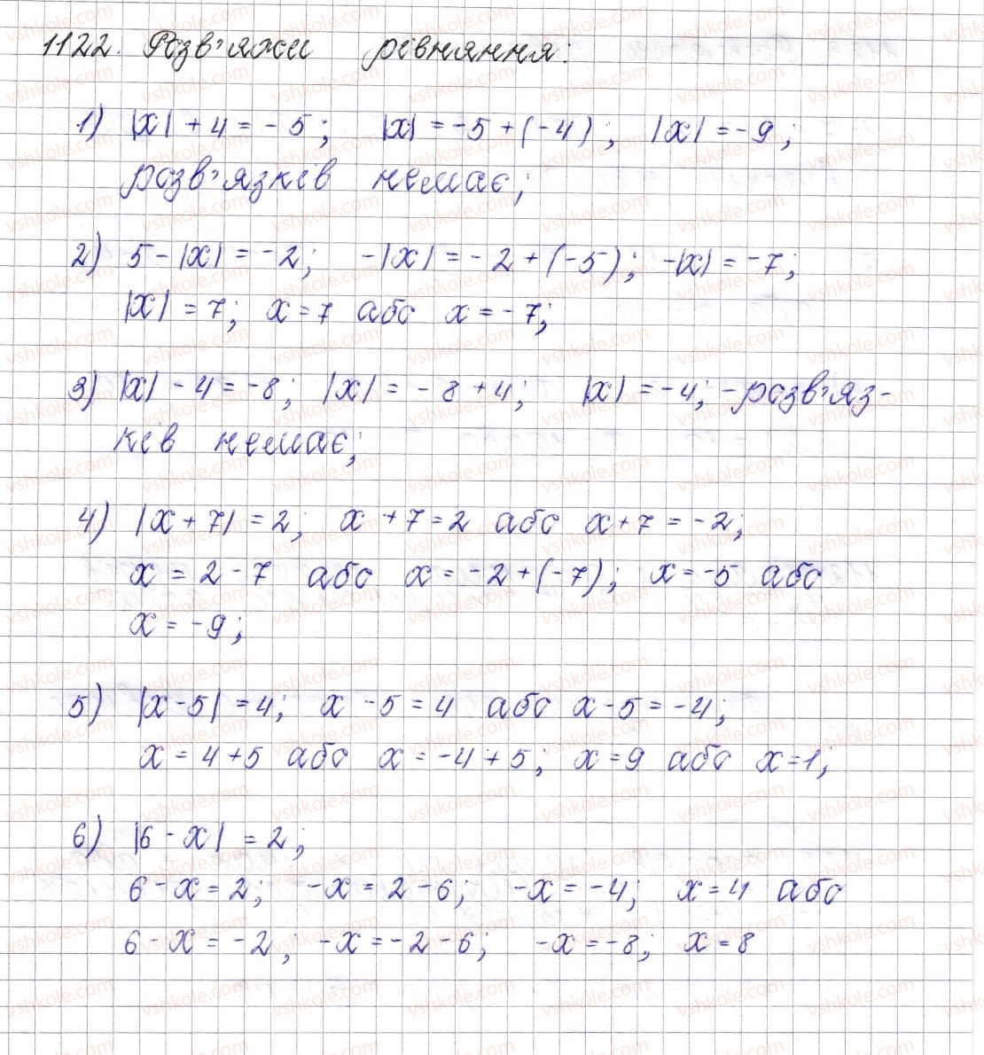 фото задание 1122 - § 41. віднімання раціональних чисел - розділ 4. раціональні числа і дії над ними