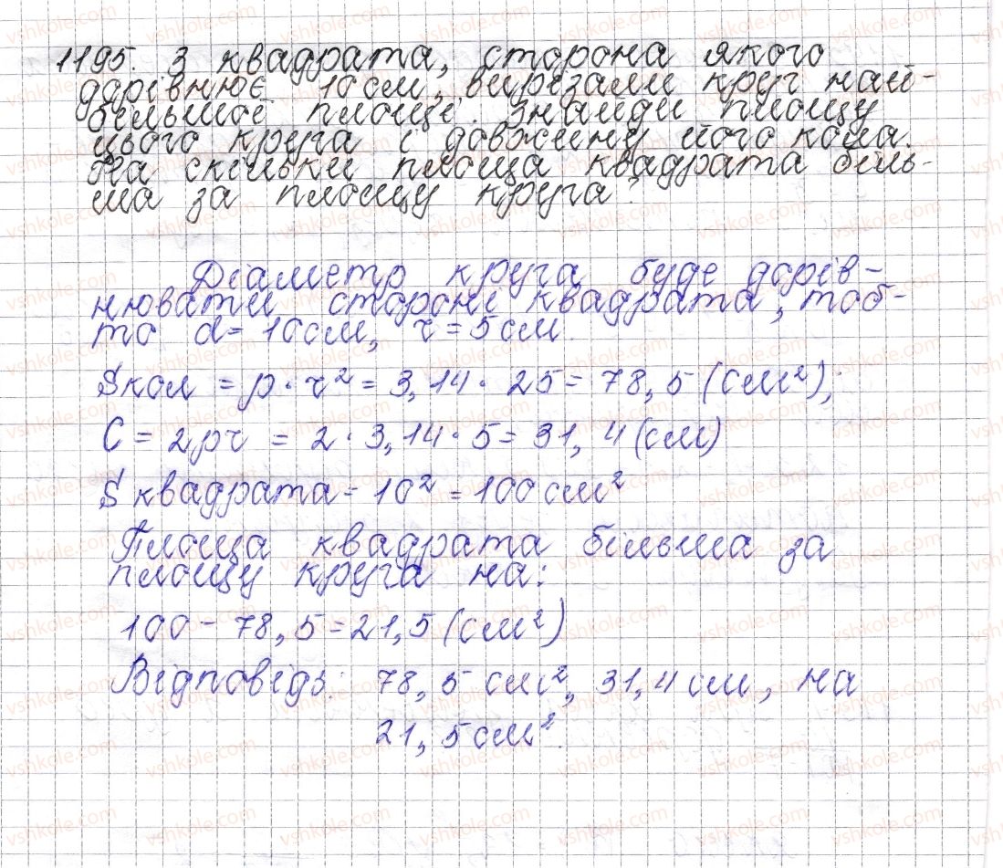 фото задание 1195 - § 43. множення раціональних чисел - розділ 4. раціональні числа і дії над ними