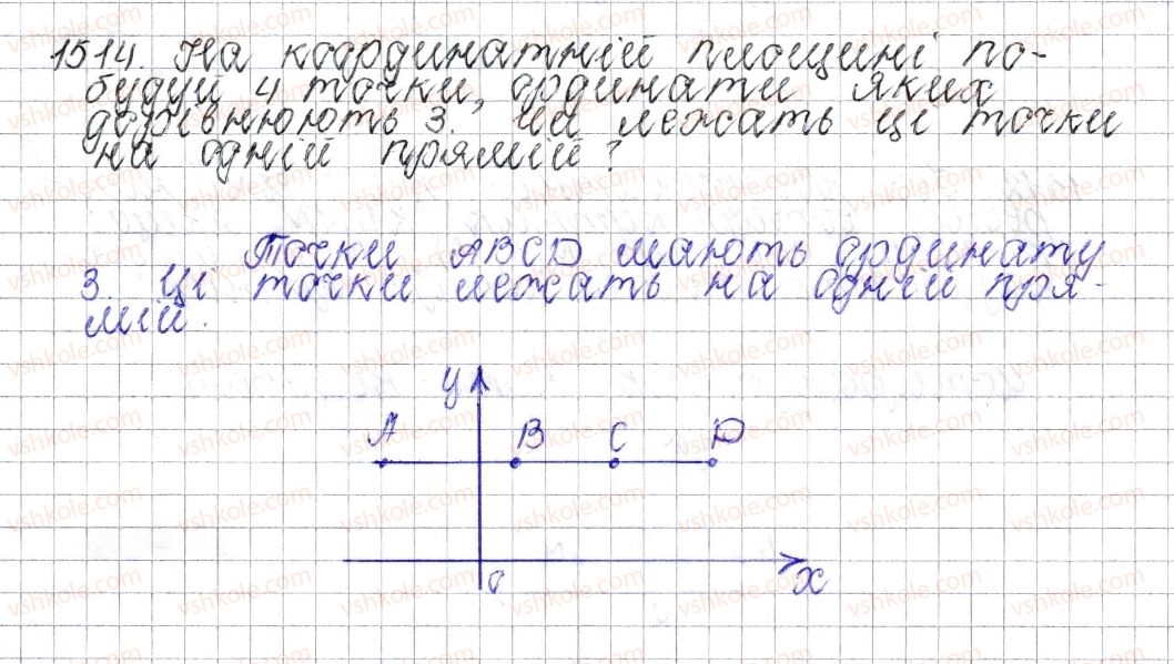 фото задание 1514 - § 53. координатна площина - розділ 4. раціональні числа і дії над ними
