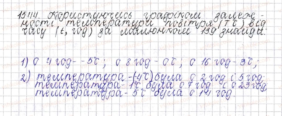 фото задание 1544 - § 54. приклади графіків залежності між величинами - розділ 4. раціональні числа і дії над ними
