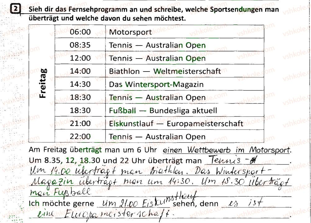 фото задание 2 - stunde: sport im fernsehen - lektion 4