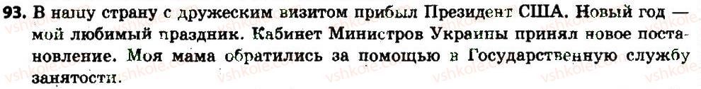 фото задание 93 - § 12. собственные и нарицательные существительные - имя существительное