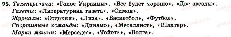 фото задание 95 - § 12. собственные и нарицательные существительные - имя существительное