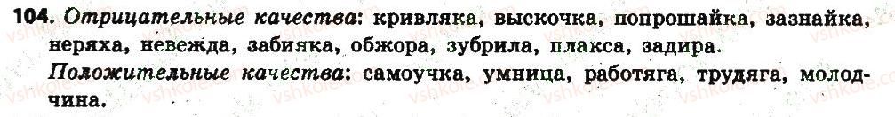 фото задание 104 - § 13. род имён существительных - имя существительное