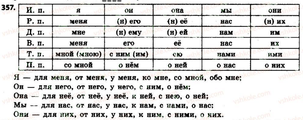 фото задание 357 - § 38-39. местоимение: общее значение, морфологические признаки - местоимение
