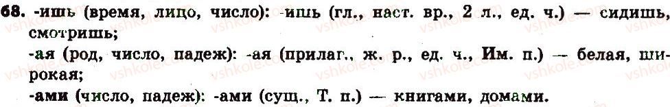 фото задание 68 - § 10. понятие о морфологии. части речи - морфология