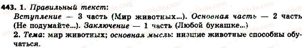 фото задание 443 - § 48-49. текст и его основные признаки - текст