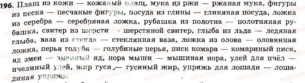 фото задание 196 - морфемика. словообразование. орфография