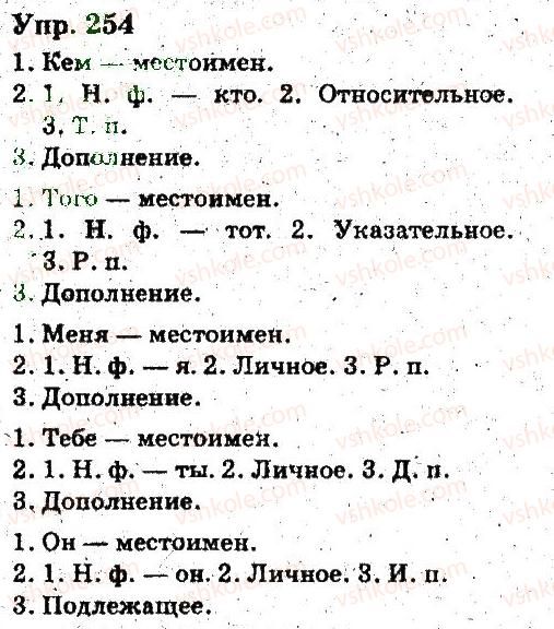 фото задание 254 - местоимение - язык