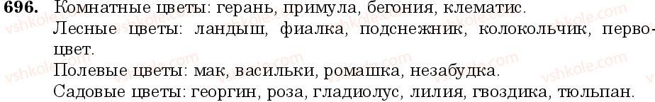 фото задание 696 - занятие 58, 59. относительные, отрицательные и неопределённые местоимения - грамматика. морфология. орфография