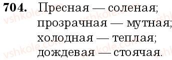 фото задание 704 - занятие 58, 59. относительные, отрицательные и неопределённые местоимения - грамматика. морфология. орфография