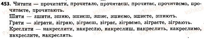 фото задание 453 - § 48. теперішній і майбутній часи дієслова - дієслово