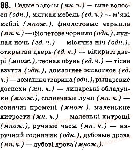 фото задание 88 - § 10. число іменників - іменник