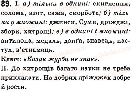 фото задание 89 - § 10. число іменників - іменник