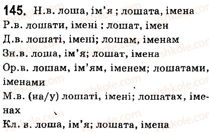 фото задание 145 - § 16. відмінювання іменників четвертої відміни - іменник
