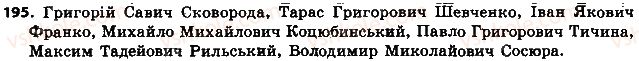 фото задание 195 - § 22. написання і відмінювання чоловічих та жіночих імен по батькові - іменник