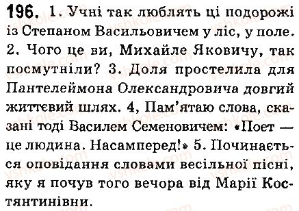 фото задание 196 - § 22. написання і відмінювання чоловічих та жіночих імен по батькові - іменник